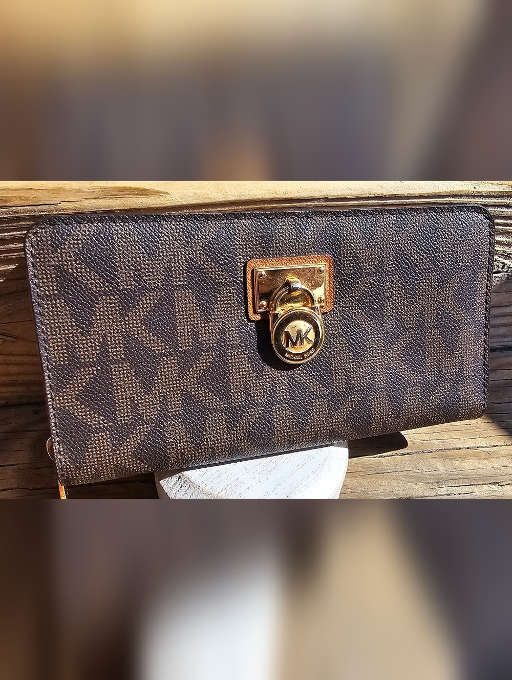 Michael Kors Brown Leather Wallet